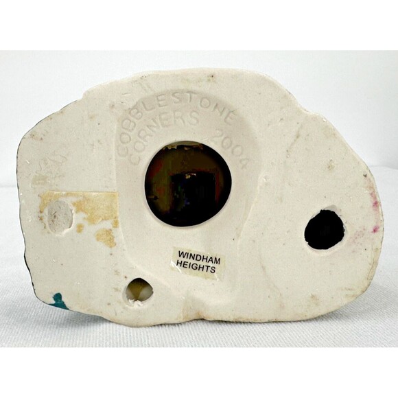 WINDHAM HEIGHTS 2004 Cobblestone Corners Christmas Village Mill House w Wheel - Picture 6 of 8